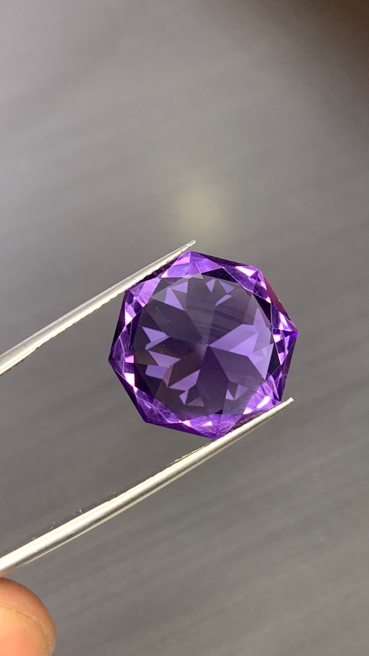 Amethyst Loose Gemstone Faceted 17 carat